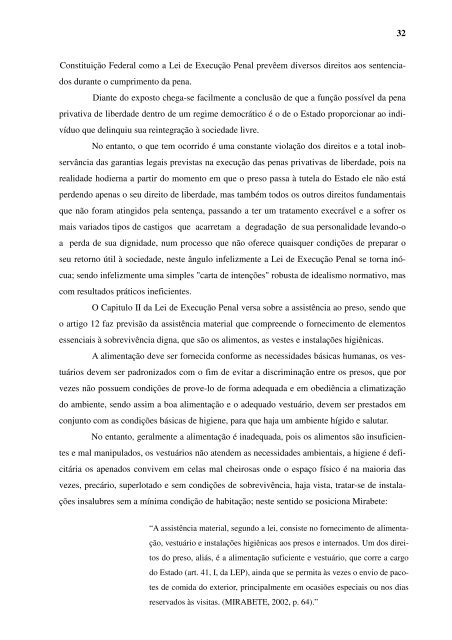 O SISTEMA PRISIONAL E A LEI DE EXECUÇÃO ... - Monografias.com