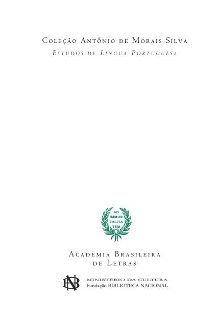 Dificuldades Da Língua Portuguesa - Academia Brasileira de Letras