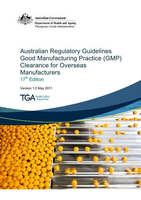 Guidance on the GMP clearance of overseas medicine manufacturers