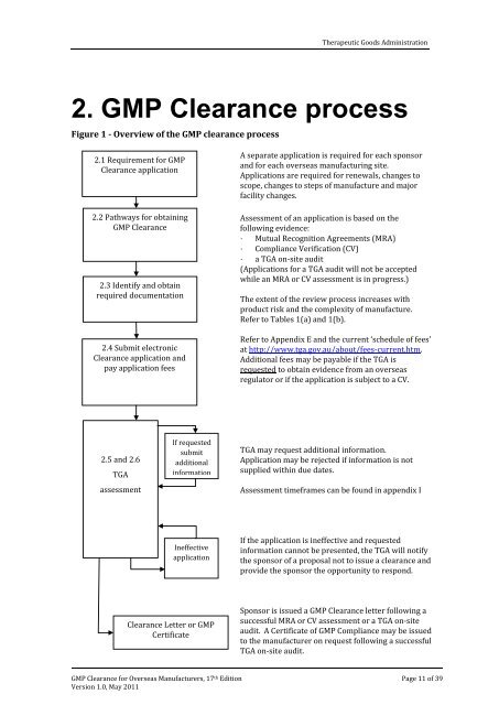 Guidance on the GMP clearance of overseas medicine manufacturers