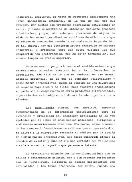 fenomenologia de los confidenciales como modalidad del periodismo