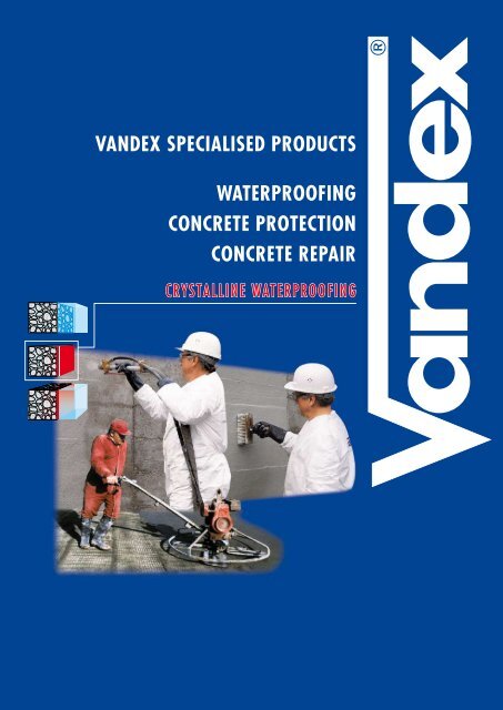 VANDEX SPECIALISED PRODUCTS WATERPROOFING CONCRETE