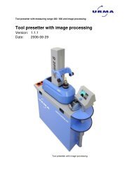 Tool presetter with image processing - Urma AG