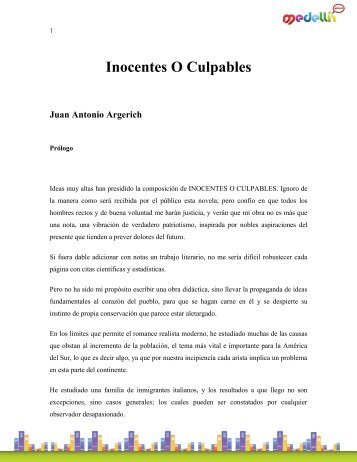 Inocentes O Culpables Juan Antonio Argerich