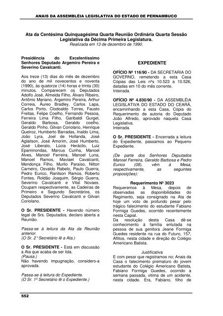 13/12/1990 - Assembleia Legislativa do Estado de Pernambuco ...