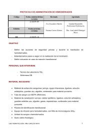 Protocolo de administración de hemoderivados - Carlos Haya