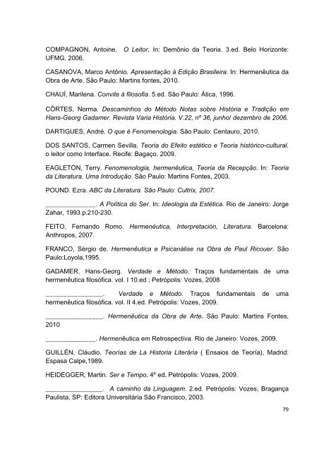 a nova hermenêutica e teoria da recepção em jauss e ricoeur