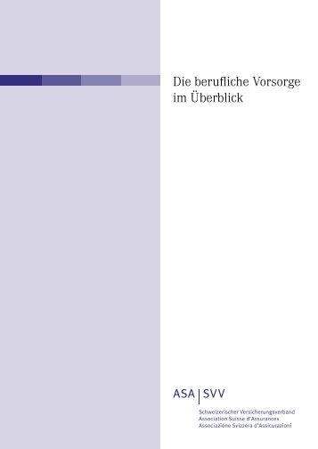 Die Durchführung der beruflichen Vorsorge - VEBA Consulting AG