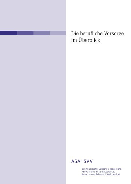 Die Durchführung der beruflichen Vorsorge - VEBA Consulting AG