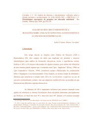 Análise do discurso e hermenêutica: reflexões ... - Isabel Carvalho