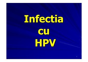 Infectia cu HPV