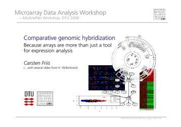 Comparative genomic hybridization Microarray Data Analysis ...