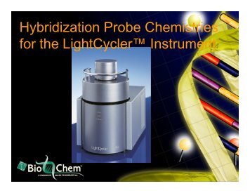 Hybridization Probe Chemistries for the LightCycler™ Instrument