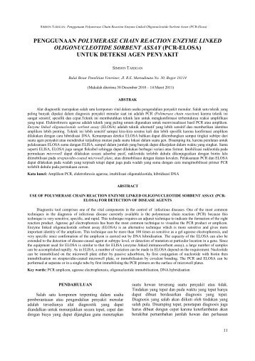 penggunaan polymerase chain reaction enzyme linked ...