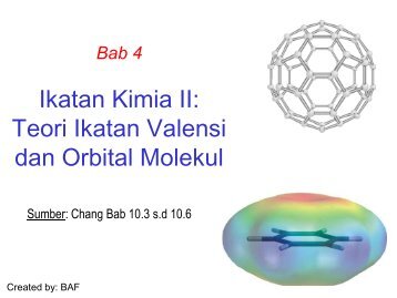 Bab 4 Ikatan Kimia II - Teori Ikatan Valensi