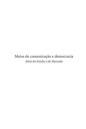 Meios de comunicação e democracia - Plataforma Democrática