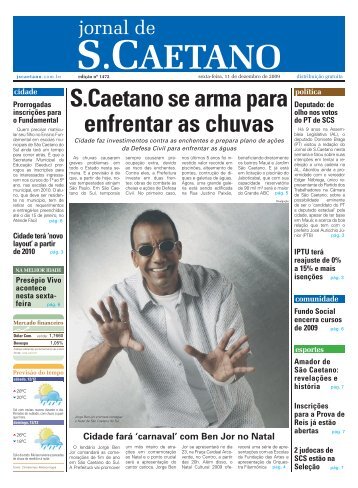 S.Caetano se arma para enfrentar as chuvas - Jornal de São Caetano