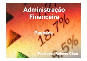 2 - Payback - Prof. Roberto César