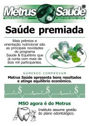 Saúde premiada - Metrus