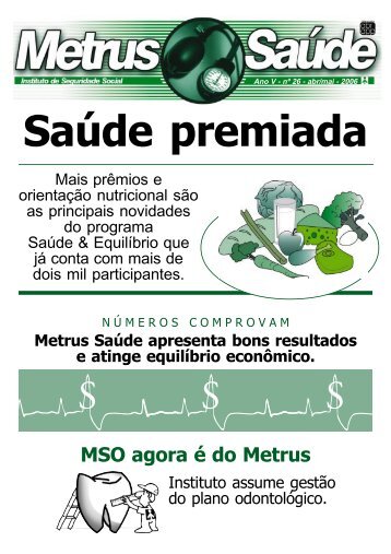 Saúde premiada - Metrus