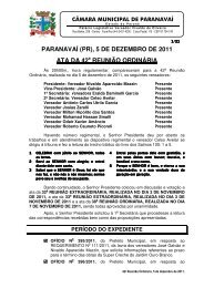 PARANAVAÍ (PR), 5 DE DEZEMBRO DE 2011 ATA DA 42a ...