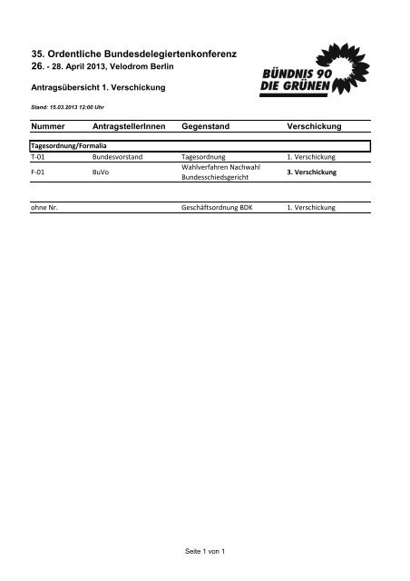 35. Ordentliche Bundesdelegiertenkonferenz 26.