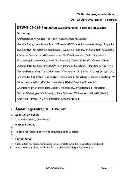 35. Ordentliche Bundesdelegiertenkonferenz 26.