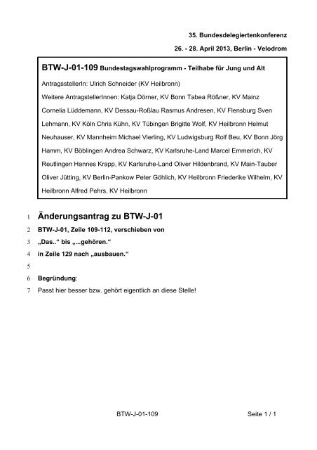 35. Ordentliche Bundesdelegiertenkonferenz 26.