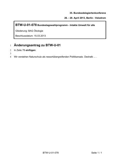 35. Ordentliche Bundesdelegiertenkonferenz 26.