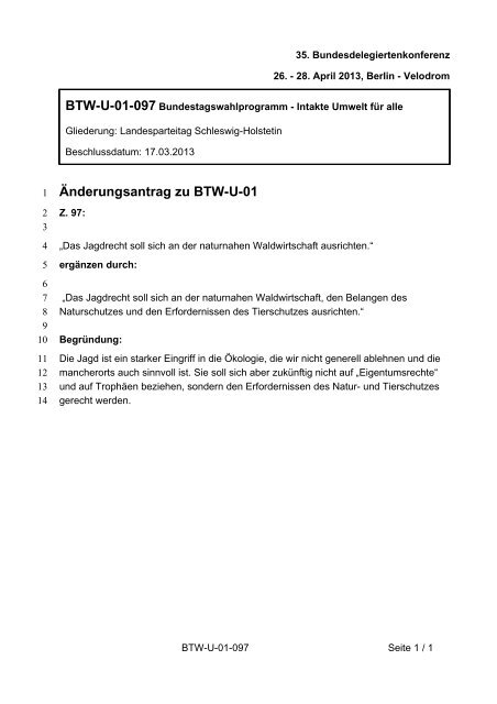 35. Ordentliche Bundesdelegiertenkonferenz 26.