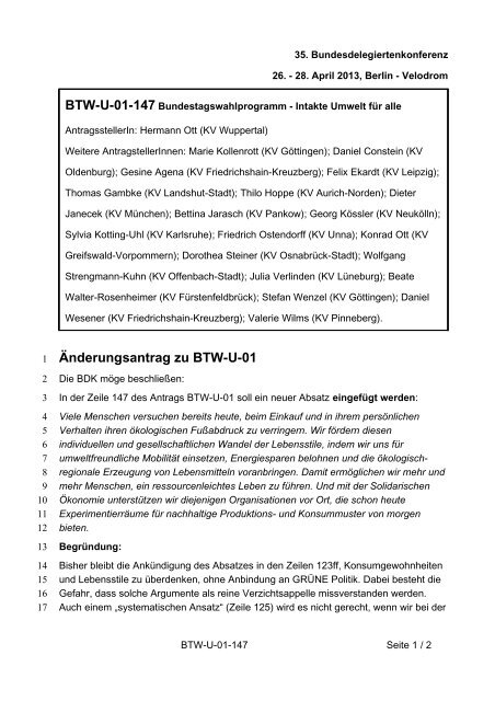 35. Ordentliche Bundesdelegiertenkonferenz 26.