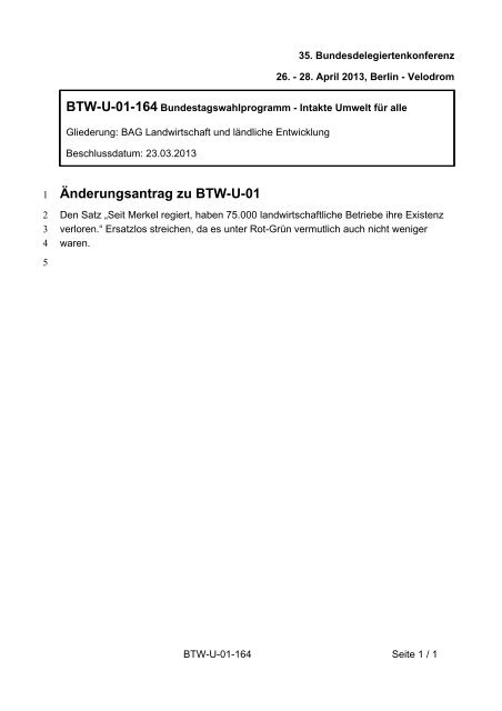 35. Ordentliche Bundesdelegiertenkonferenz 26.