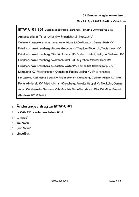 35. Ordentliche Bundesdelegiertenkonferenz 26.