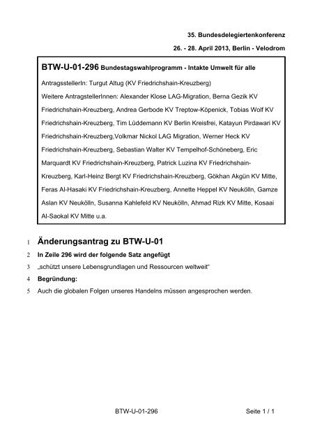 35. Ordentliche Bundesdelegiertenkonferenz 26.