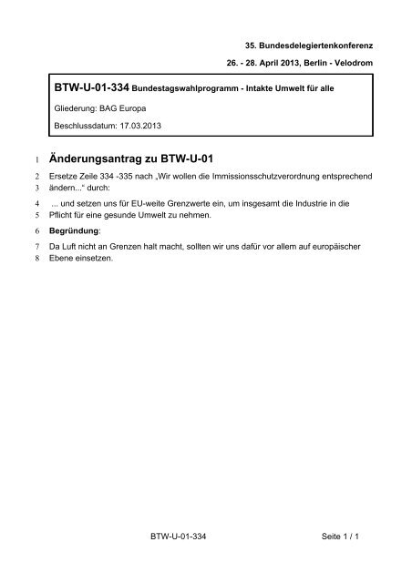 35. Ordentliche Bundesdelegiertenkonferenz 26.