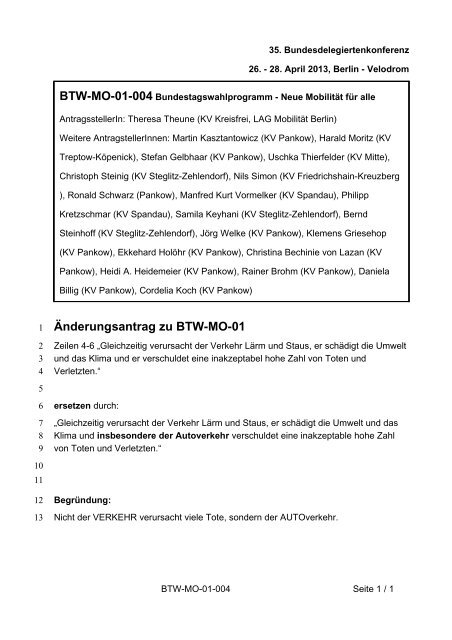 35. Ordentliche Bundesdelegiertenkonferenz 26.