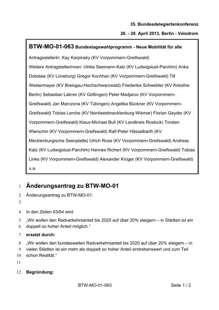 35. Ordentliche Bundesdelegiertenkonferenz 26.