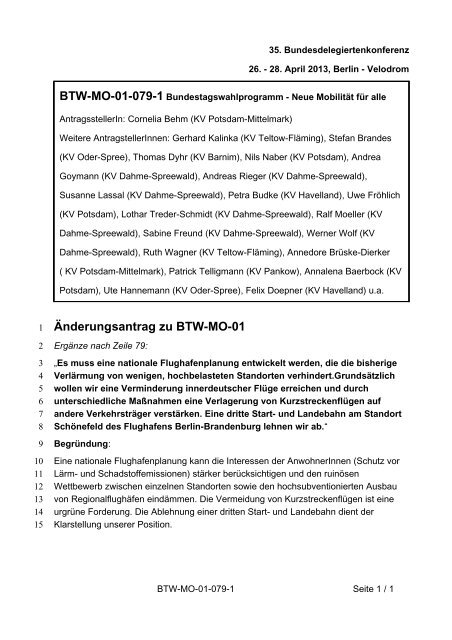 35. Ordentliche Bundesdelegiertenkonferenz 26.