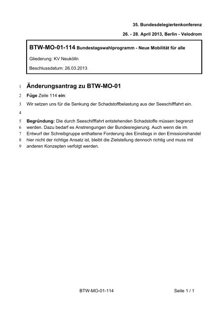 35. Ordentliche Bundesdelegiertenkonferenz 26.