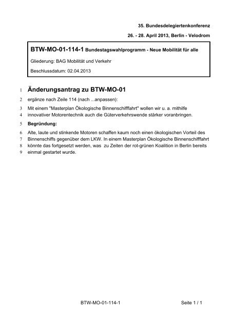 35. Ordentliche Bundesdelegiertenkonferenz 26.