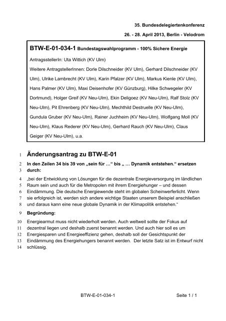 35. Ordentliche Bundesdelegiertenkonferenz 26.