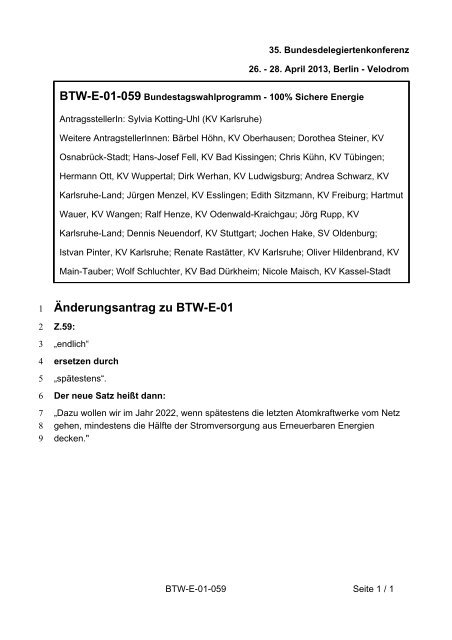 35. Ordentliche Bundesdelegiertenkonferenz 26.