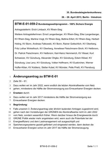 35. Ordentliche Bundesdelegiertenkonferenz 26.