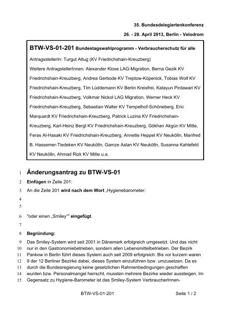 35. Ordentliche Bundesdelegiertenkonferenz 26.