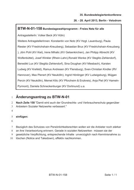 35. Ordentliche Bundesdelegiertenkonferenz 26.