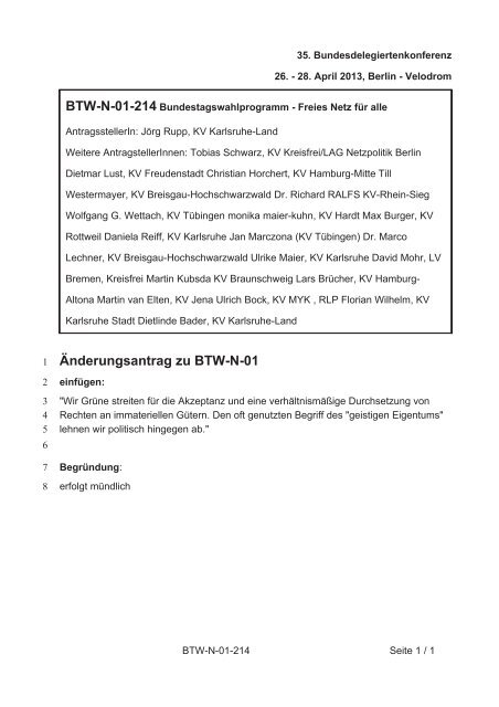 35. Ordentliche Bundesdelegiertenkonferenz 26.