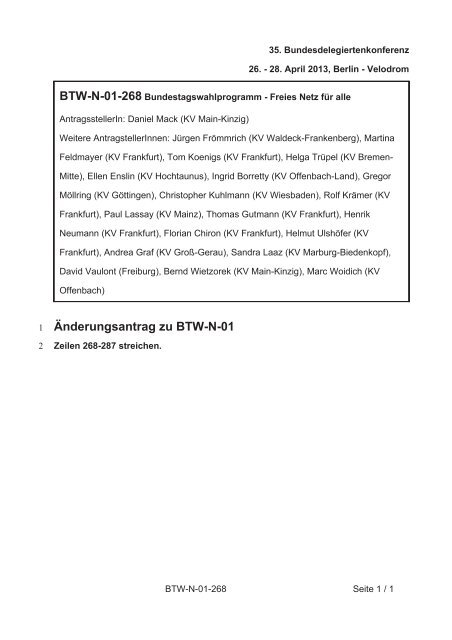 35. Ordentliche Bundesdelegiertenkonferenz 26.