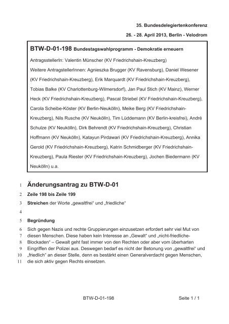 35. Ordentliche Bundesdelegiertenkonferenz 26.