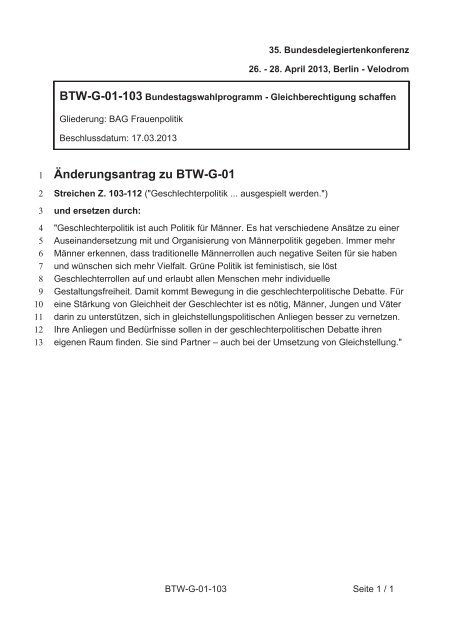 35. Ordentliche Bundesdelegiertenkonferenz 26.