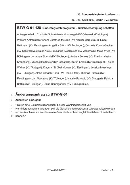 35. Ordentliche Bundesdelegiertenkonferenz 26.